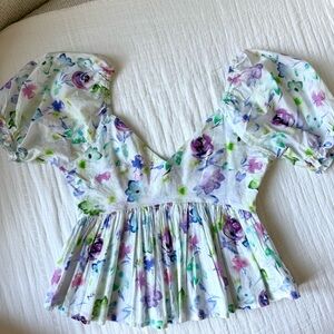Urban Outfitters Multicolor Floral Blouse